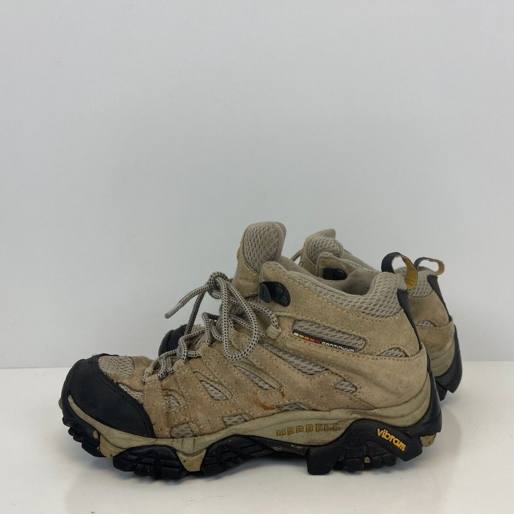 Merrell Moab 3 Mid Ventilator Hiking Shoes Suede Taupe Brown Womens Size 8